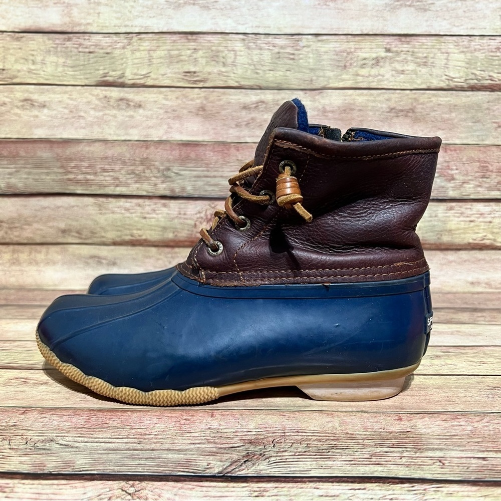 Sperry Brown Leather Duck Boots
